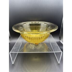 Federal Glass Golden Glow Depression Glass Mixing Bowl Vintage 1930s 9.5” Round